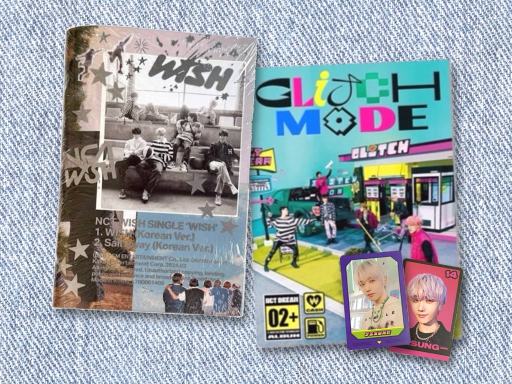 caramellokaaye's tweet image. GIVEAWAY‼️ INA only
dalam rangka awsaz returns with Jisung and Sion🐹🌷

prize for 2 winners
🎁 1 sealed album NCT Wish - Wish Photobook 
🎁 1 album only NCT Dream - Glitch Mode Photobook (Glitch ver.) + 2 Jisung matching/trading card

tnc, rules, and detail ⬇️