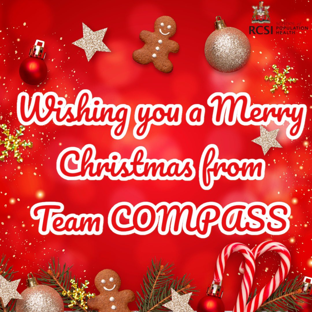 RCSI COMPASS Project (@rcsicompass) on Twitter photo Team COMPASS would like to wish all our followers a very Merry Christmas and a prosperous New Year!🎄🎁
Watch this space in early 2025 as we prepare for the next stages of our project…👀
<a href="/frank_doyle4/">Frank Doyle</a> <a href="/RehamALasheen/">Reham A. Lasheen</a> <a href="/Doyler726/">Brian Doyle</a> @DowneyCheyenne <a href="/RCSI_PopHealth/">RCSI School of Population Health</a> Team COMPASS would like to wish all our followers a very Merry Christmas and a prosperous New Year!🎄🎁
Watch this space in early 2025 as we prepare for the next stages of our project…👀
<a href="/frank_doyle4/">Frank Doyle</a> <a href="/RehamALasheen/">Reham A. Lasheen</a> <a href="/Doyler726/">Brian Doyle</a> @DowneyCheyenne <a href="/RCSI_PopHealth/">RCSI School of Population Health</a>