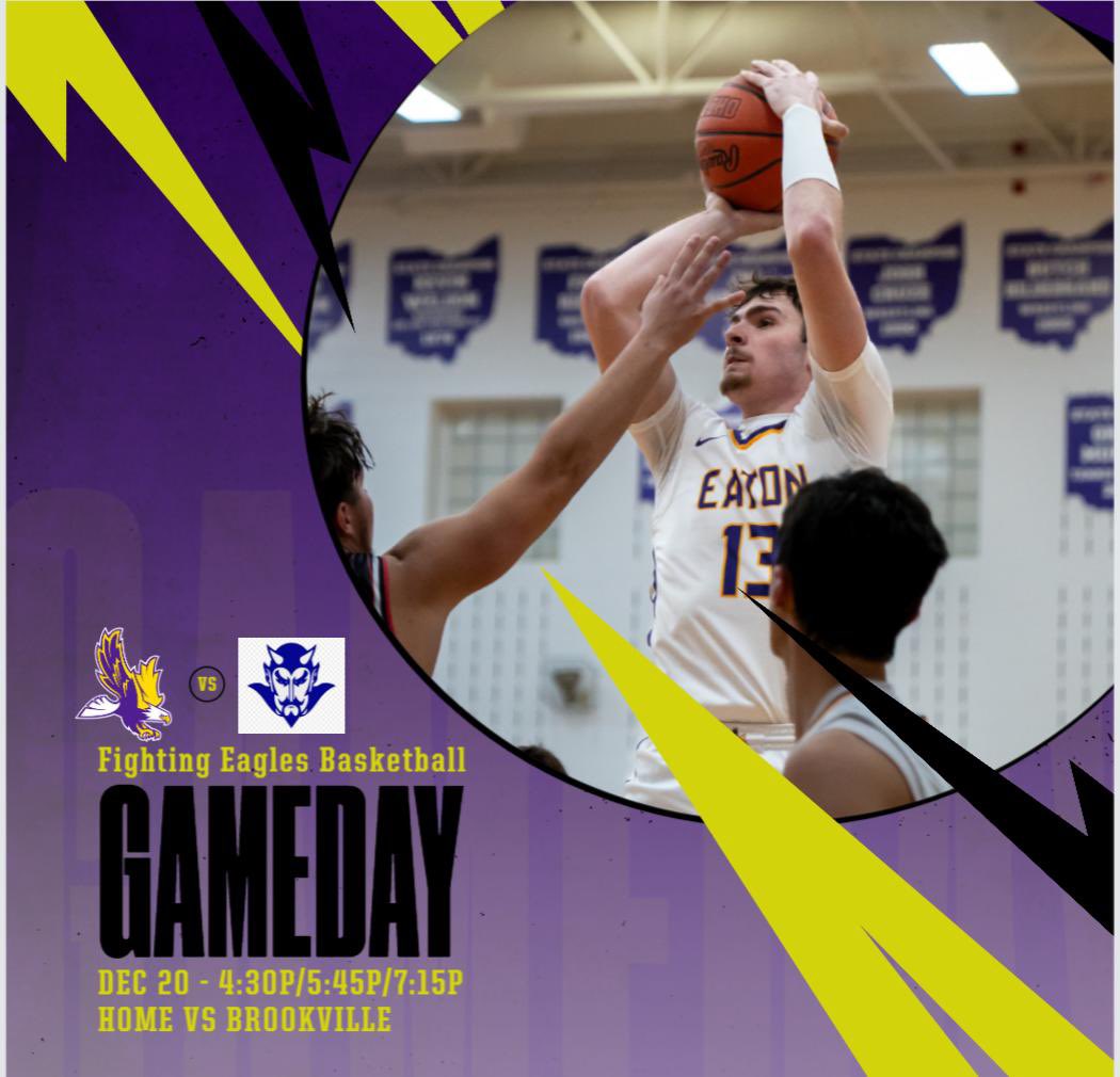 Our Eagles are back home tonight. First game tips at 4:30p vs. Brookville