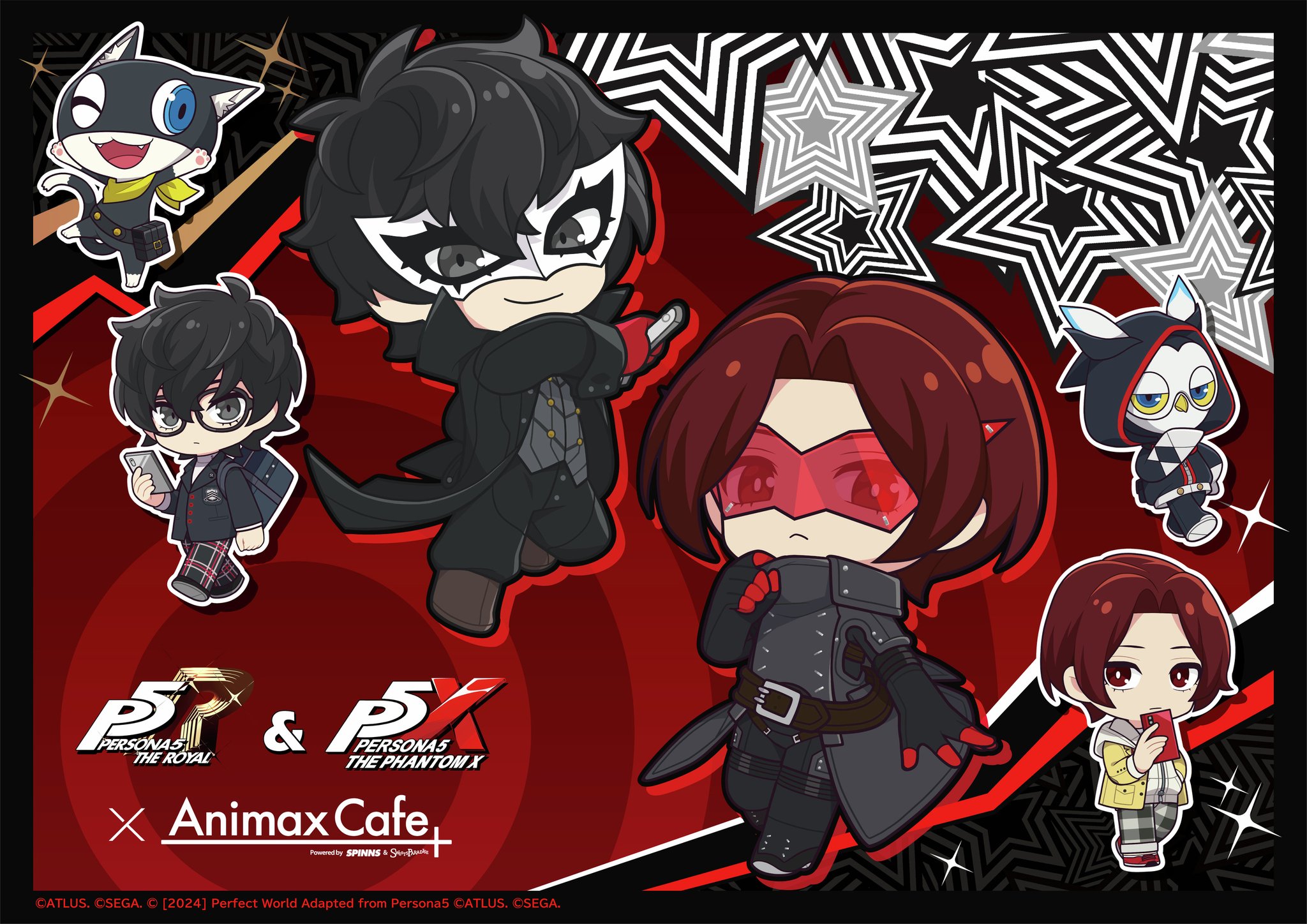 (1) ペルソナ5X 缶バッジ　アニマックスカフェ　ルフェル a51494b66b20eaec11fe501f5bdf79