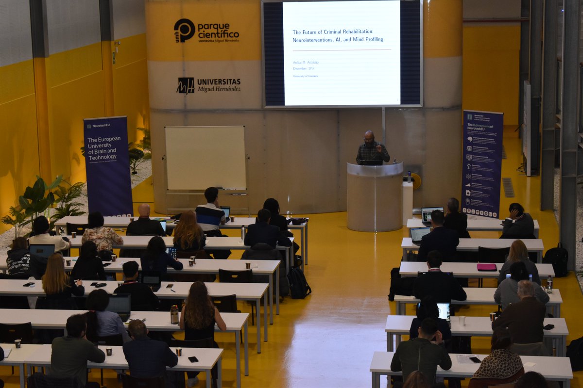 theneurotechEU's tweet image. ๐ The NeurotechEU Winter School & Summit at UMH was a hit! Inspiring talks, interdisciplinary collaboration, & new connections made. Excited to see what comes next! ๐ค๐ง #NeurotechEU #WinterSchool #Summit #UMH #Innovation