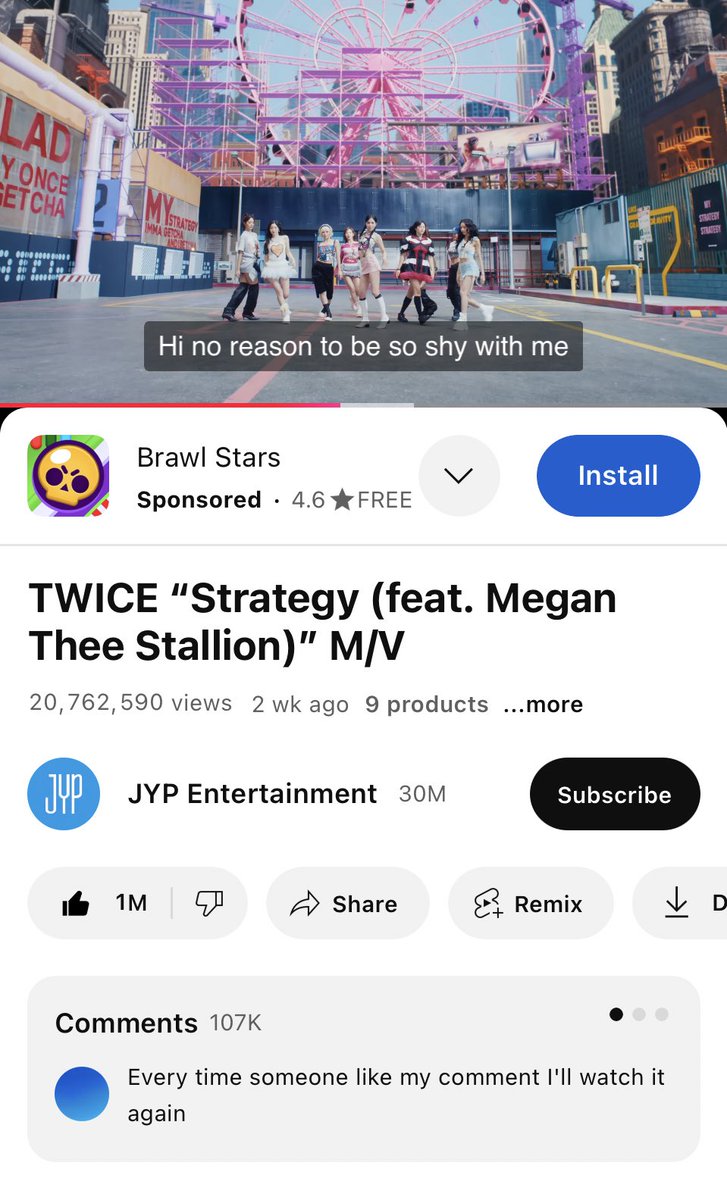 Are you still streaming ‘STRATEGY’ M/V?

Our opponents are leading in views right now, we can still mass stream to improve our SNS points!

🚨Drop 20 streaming screenshots below!

#TWICE <a href="/JYPETWICE/">TWICE</a>
