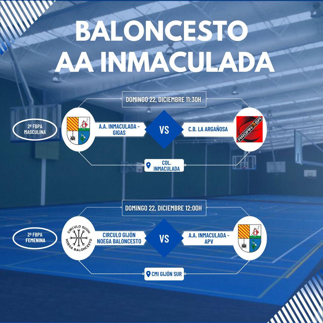 Último fin de semana de baloncesto del año. Este domingo nuestros chicos del A y nuestras chicas buscarán hacerse con una nueva victoria que les mantenga en la parte alta de la clasificación. ¡Ven a vernos! 💪🏀