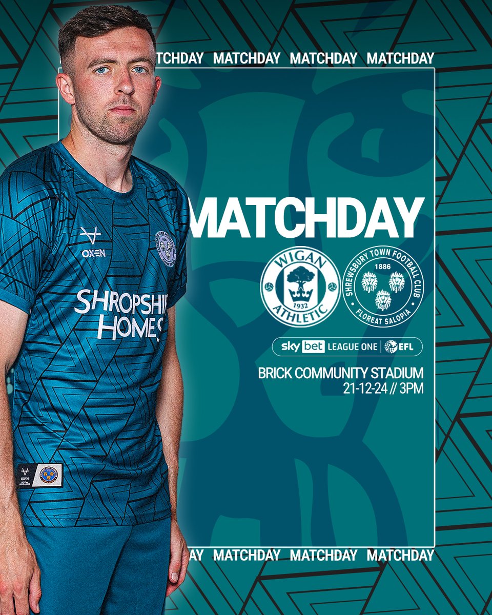 shrewsburytown's tweet photo. ON THE ROAD! 🛣️

🕒 3pm
🆚 @LaticsOfficial 
🏟️ Brick Community Stadium

🟢⚫️ #Salop https://t.co/VQb5PBD5kw