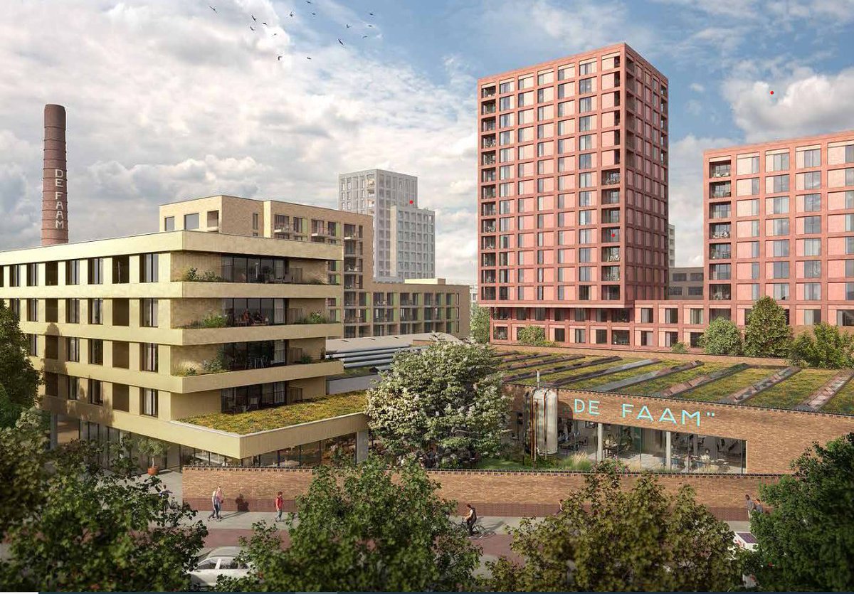Groen licht voor woningen op de Faam-locatie! Het plan is 181 sociale huurwoningen, 244 middeldure huur- en koopwoningen en 200 huur- en koopwoningen in de vrije sector. Meer weten? 👉 breda.nl/nieuws/groen-l…