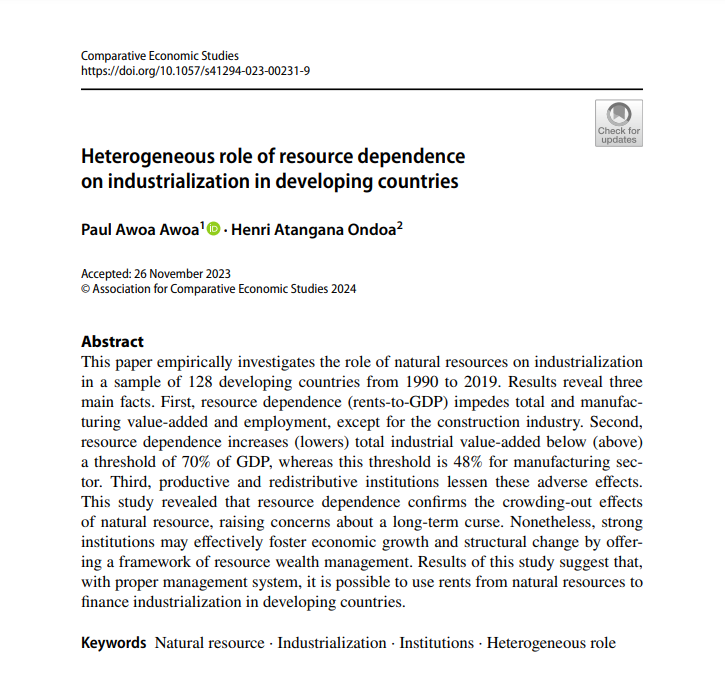 Comparative Economic Studies tweet media