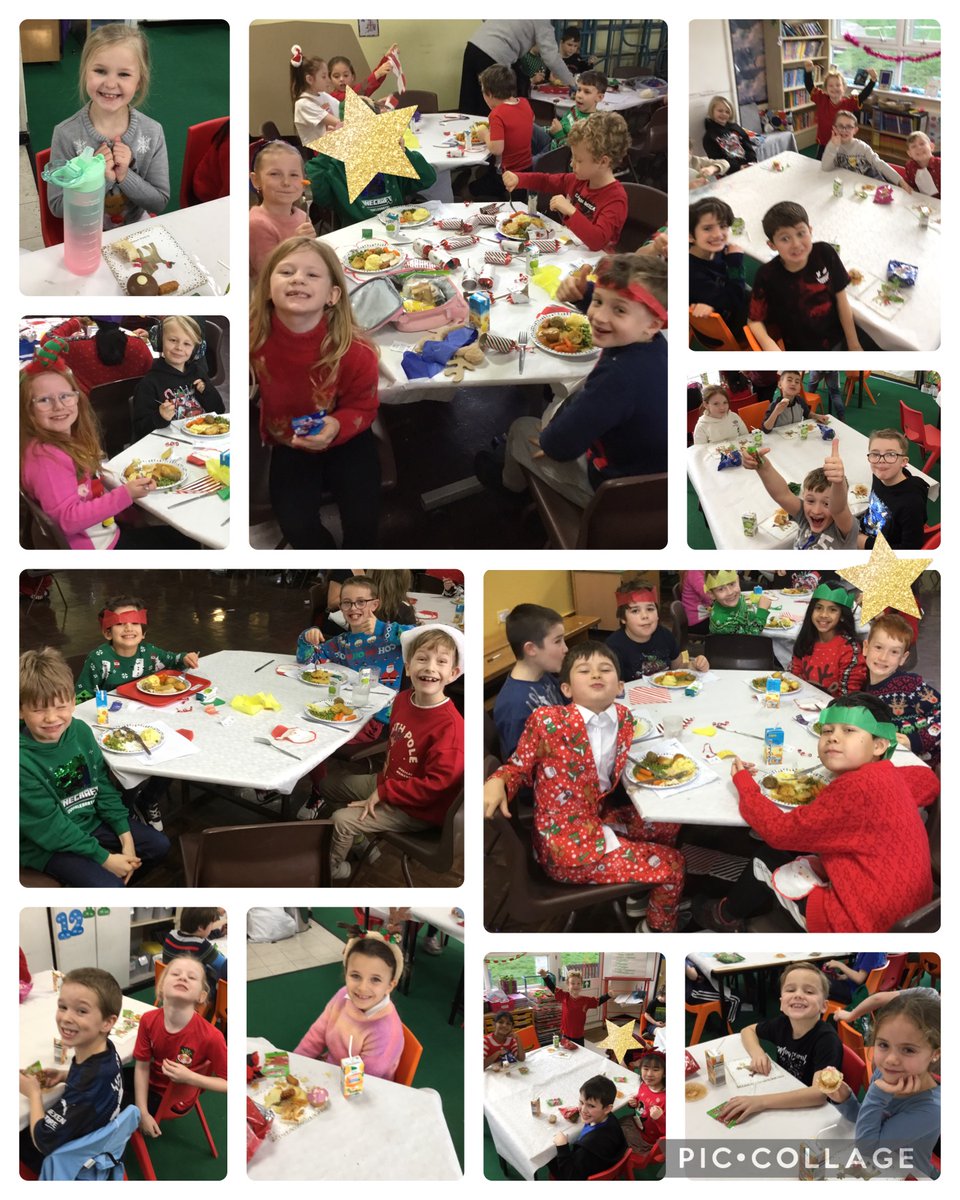 stlukesfrodsham's tweet photo. In year 3 and 4 we have had a very festive week - we have made Christmas cards, had a Christmas disco and party, and enjoyed a very special Christmas lunch ๐ #tulipclass https://t.co/8JP2JcR7iT