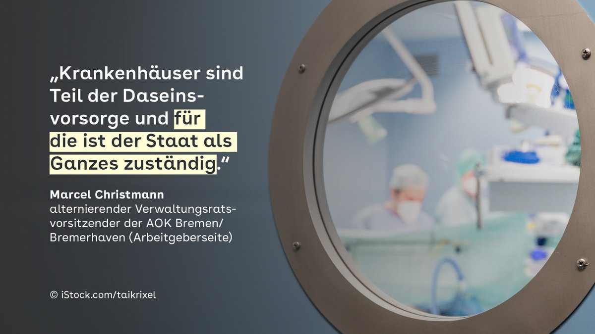 _GGDigital's tweet image. #Klinikreform: Warum die angestrebte Spezialisierung im Sinne der Patientinnen und Patienten ist, erklärt Marcel Christmann, alternierender Verwaltungsratsvorsitzender der #AOK Bremen/Bremerhaven (Arbeitgeberseite), im Interview:
aok.de/pp/gg/magazine…