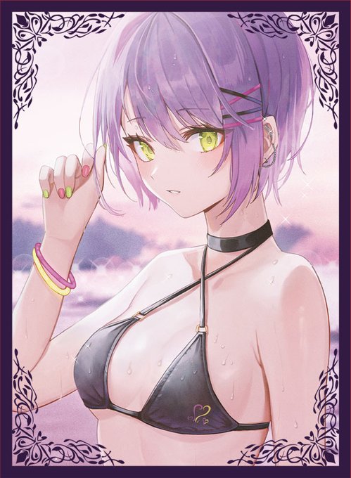 『C105/冬コミ/オンライン頒布/新作第13弾』 
「水着トワ」スリーブとプレイマットです。 
イラストは、さなだケイスイ様(@Keisuisanada7)になります。 