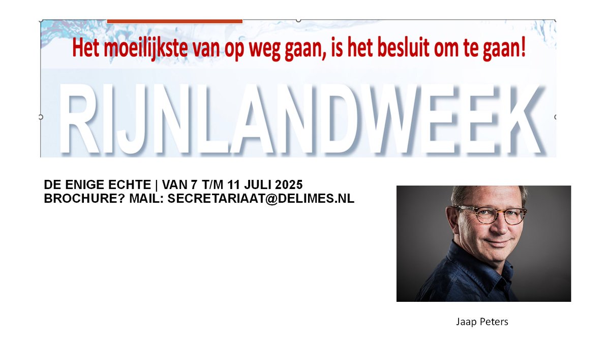 Nederland gaat richting #Rijnlands. #DeLimes biedt al jaren de #Rijnlandweek aan (volgende van 7 t/m 11 juli 2025) en @JaapPetersgeeft inspirerende lezingen over #Rijnlandsorganiseren. Interesse? mail secretariaat@delimes.nl