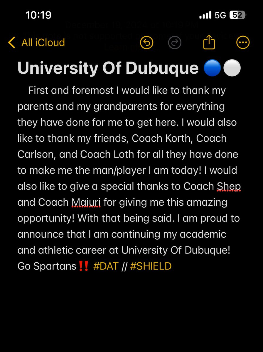Carson Miller (@cmiller2113) on Twitter photo 100% Committed!!
Go Spartans🔵⚪️
#DAT // #SHIELD
<a href="/DubuqueFootball/">Spartan Football</a>
<a href="/coachmaiuri/">Ryan Maiuri</a>
<a href="/CoachShep3/">Mitch Shepherd</a>
<a href="/RobHuberty/">Coach Rob Huberty</a>
<a href="/MenashaFootball/">Menasha Football</a>
<a href="/korthj/">Jeramie Korth</a> 100% Committed!!
Go Spartans🔵⚪️
#DAT // #SHIELD
<a href="/DubuqueFootball/">Spartan Football</a>
<a href="/coachmaiuri/">Ryan Maiuri</a>
<a href="/CoachShep3/">Mitch Shepherd</a>
<a href="/RobHuberty/">Coach Rob Huberty</a>
<a href="/MenashaFootball/">Menasha Football</a>
<a href="/korthj/">Jeramie Korth</a>