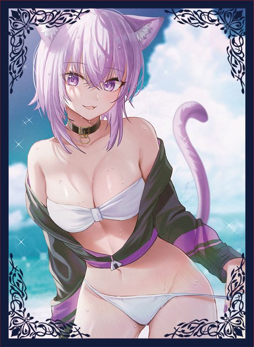 『C105/冬コミ/オンライン頒布/新作第18弾』 
「水着おかゆ」スリーブとプレイマットです。 
イラストは、さなだケイスイ様(@Keisuisanada7)になります。 