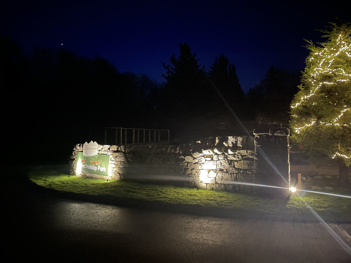 And we have new lights at the entrance to #coastalkippford to create a more safe &amp; welcoming entrance to our beautiful holiday park