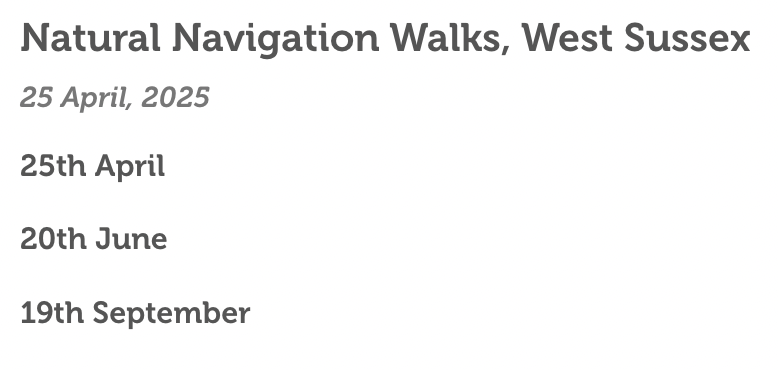 NaturalNav's tweet photo. New Dates for 2025...
More details and booking here:
https://t.co/ppKV3hzT2H
#naturalnavigation https://t.co/DjbT9Rj4UL
