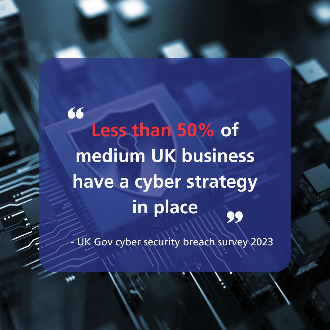Are you in the 50% that have a cyber security strategy?

If you aren't, we're here to help...

See the link below to get ahead of your 2025 cyber strategy:

itrm.co.uk/our-services/c…

#Cybersecurity #Government #Reports