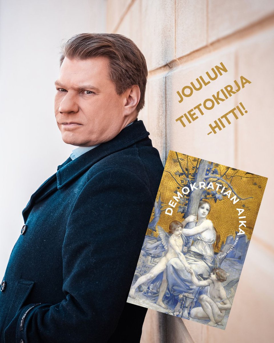 Teos (@teoskustantamo) on Twitter photo Joululahjavinkki! Timo Miettisen Demokratian aika -teoksen odotettu neljäs painos saapui kauppoihin tänään. Kirjaa on hyvin saatavilla ainakin Akateemisen kirjakaupan ja Rosebud-kirjakaupan myymälöistä! <a href="/TimoMiettinen/">Timo Miettinen</a> #teoskustantamo #demokratianaika Joululahjavinkki! Timo Miettisen Demokratian aika -teoksen odotettu neljäs painos saapui kauppoihin tänään. Kirjaa on hyvin saatavilla ainakin Akateemisen kirjakaupan ja Rosebud-kirjakaupan myymälöistä! <a href="/TimoMiettinen/">Timo Miettinen</a> #teoskustantamo #demokratianaika