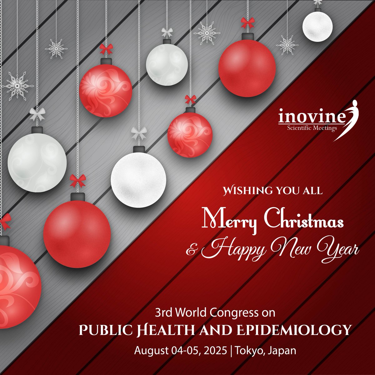 publichealth (@wcphhm2024) on Twitter photo 3rd World Congress on Public Health and Epidemiology, taking place on August 04-05, 2025, Tokyo, Japan π―π΅.
Brochure publichealthmeetings.com/download-brochβ¦
may the congress be a milestone in shaping the future of global health!
Wishing you a Merry Christmas and a Prosperous New Year! ππ 3rd World Congress on Public Health and Epidemiology, taking place on August 04-05, 2025, Tokyo, Japan π―π΅.
Brochure publichealthmeetings.com/download-brochβ¦
may the congress be a milestone in shaping the future of global health!
Wishing you a Merry Christmas and a Prosperous New Year! ππ