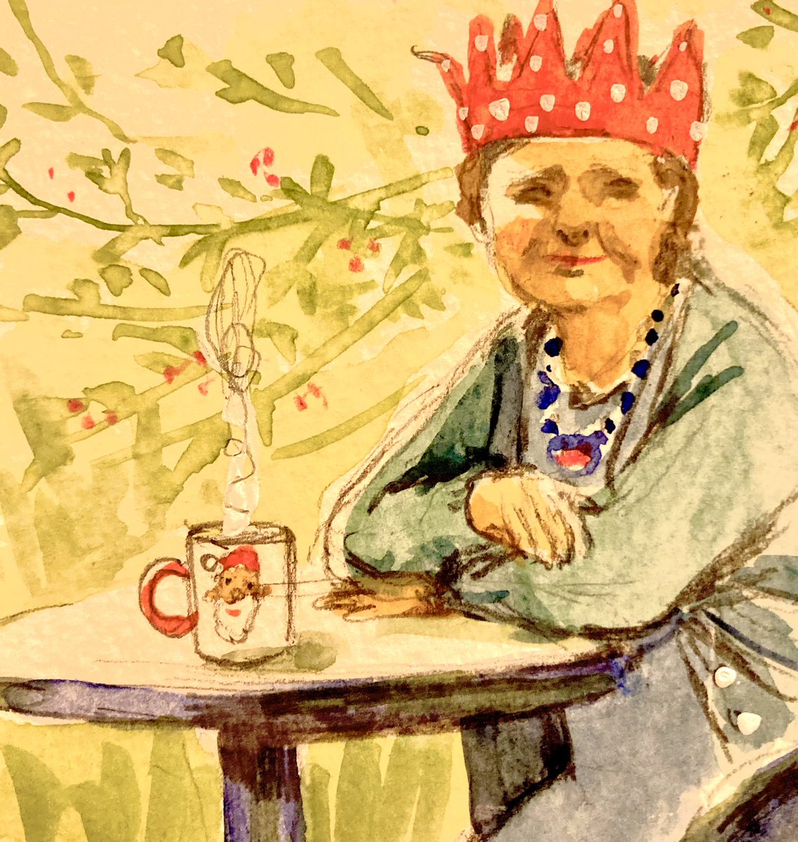 EveCoy24's tweet photo. A (should be better painted) Christmas advent illustration to say thanks for all she’s done to @cwknews day 20
#advent #MerryChristmas #IlloAdvent https://t.co/uIOJvBJlMX
