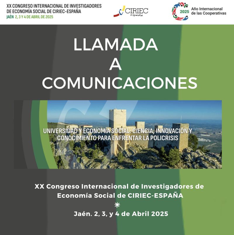 CIRIEC-España (@ciriec_esp) on Twitter photo Importante: últimos días para presentar propuestas de comunicaciones al Congreso Internacional de Investigadores en #EconomíaSocial de
<a href="/CIRIEC_Esp/">CIRIEC-España</a>
Recuerda: del 2 a 4 de abril de 2025 en #Jaén
Plazo para el envío de resúmenes: 31 de diciembre ❗️
Toda la ℹ️ ciriec-congresos.es Importante: últimos días para presentar propuestas de comunicaciones al Congreso Internacional de Investigadores en #EconomíaSocial de
<a href="/CIRIEC_Esp/">CIRIEC-España</a>
Recuerda: del 2 a 4 de abril de 2025 en #Jaén
Plazo para el envío de resúmenes: 31 de diciembre ❗️
Toda la ℹ️ ciriec-congresos.es