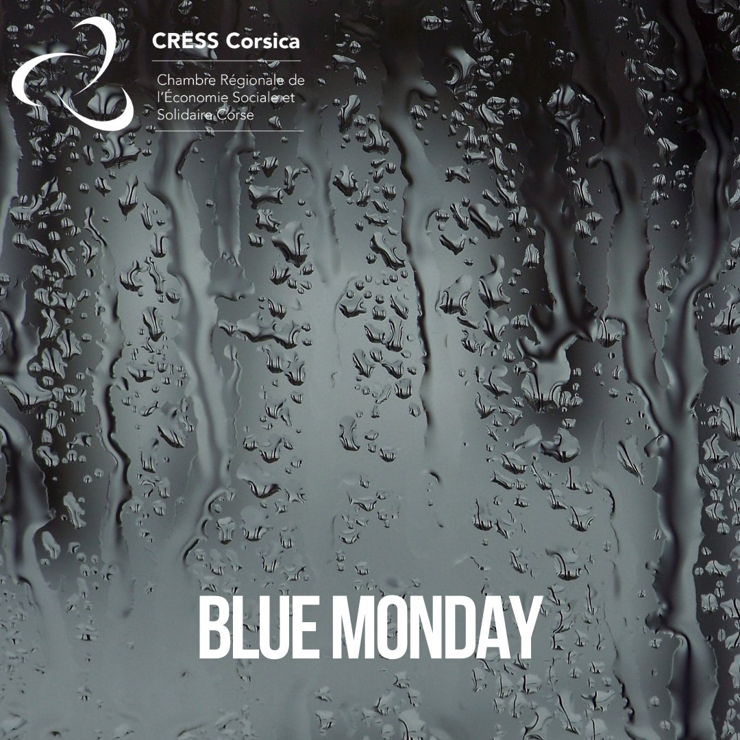 🤔 Le Blue Monday, vraiment ?
 À la CRESS Corsica, on choisit de voir le lundi comme une nouvelle opportunité de créer du lien et de donner vie à vos projets. Faites le plein d'énergie avec nous ! 💪
 #BlueMonday #Solidarité #CRESSCorsica