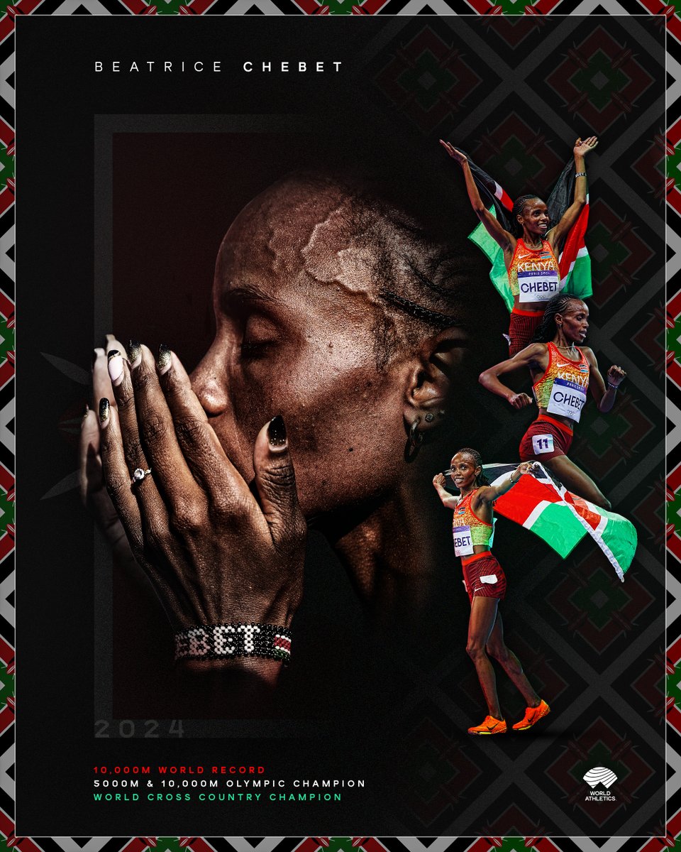 A year to remember 🙏

In 2024, 🇰🇪’s Beatrice Chebet claimed 3 global titles and etched her name in history with a world record 👏

We can’t wait to see what 2025 will have in store 👀