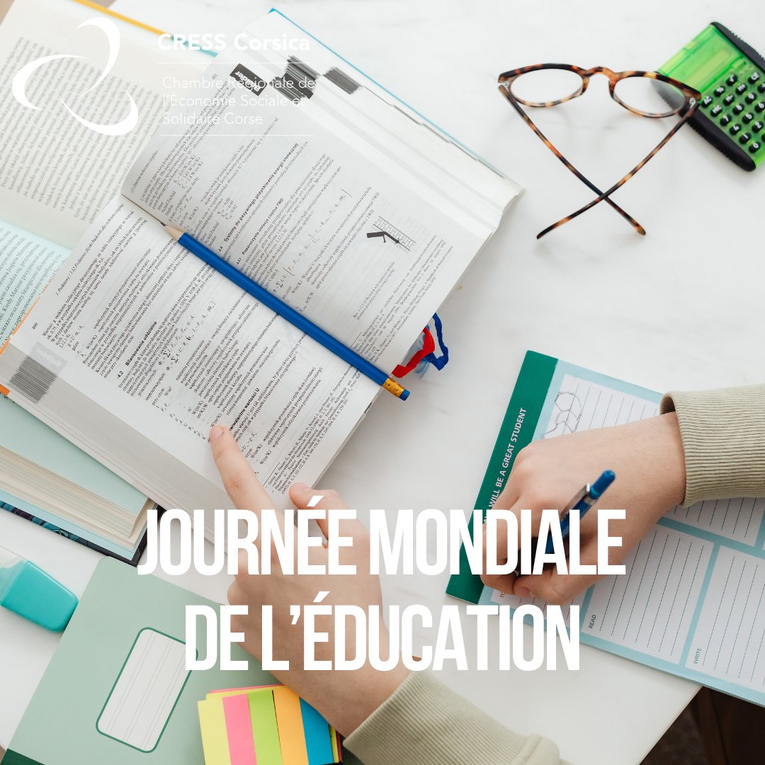 🌟 L'éducation, un levier d'espoir !
 La CRESS Corsica s'engage pour une économie où la formation et l'apprentissage permettent à chacun de contribuer au développement de notre territoire. 📖
 #CRESSCorsica #ÉducationSolidaire #Corse