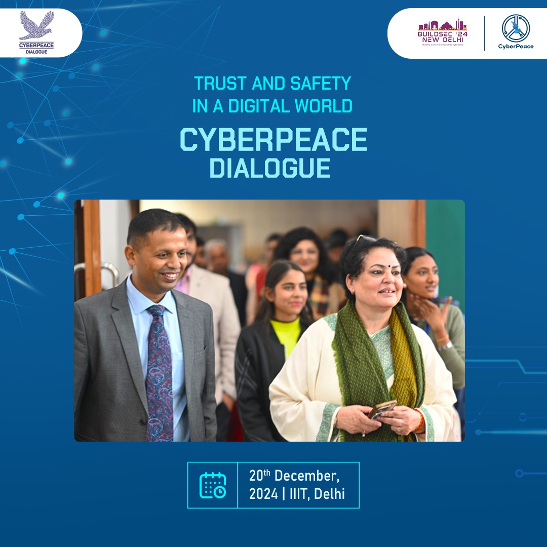 cyberpeacengo's tweet photo. @CyberVineet welcomed Smt. Rekha Sharma(@sharmarekha), MP, Rajya Sabha, and former Chairperson of the NCW, as the chief guest and keynote speaker at #CyberPeaceDialogue.
She spoke about trust and safety in the new digital age and how we can empower people to combat cyber threats and have safer digital experiences every day 💻
#CyberPeace☮️ #CyberPolicy #CyberDiplomacy #CyberSecurity #IIITDelhi