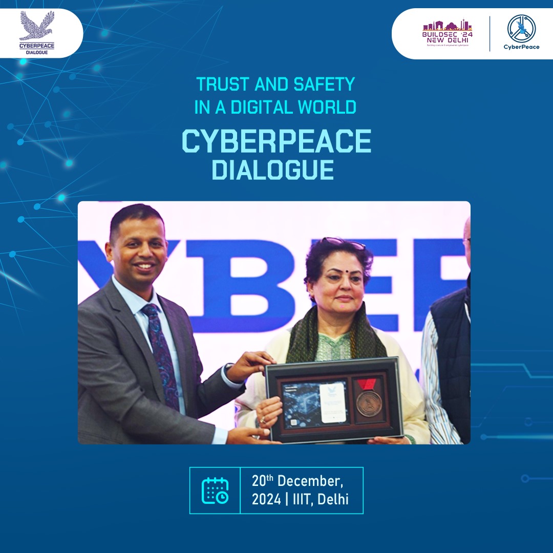 cyberpeacengo's tweet photo. @CyberVineet welcomed Smt. Rekha Sharma(@sharmarekha), MP, Rajya Sabha, and former Chairperson of the NCW, as the chief guest and keynote speaker at #CyberPeaceDialogue.
She spoke about trust and safety in the new digital age and how we can empower people to combat cyber threats and have safer digital experiences every day 💻
#CyberPeace☮️ #CyberPolicy #CyberDiplomacy #CyberSecurity #IIITDelhi