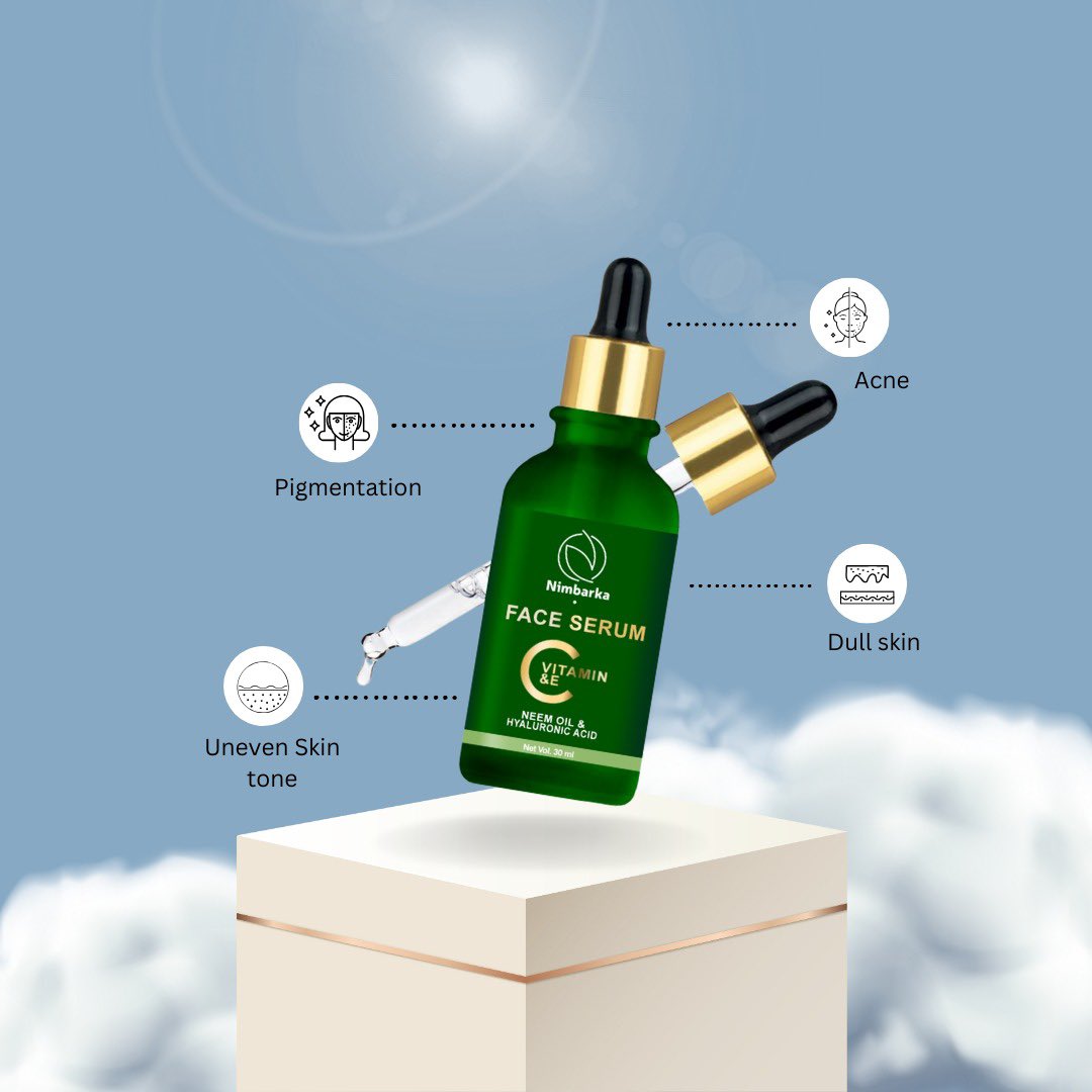 buynimbarka's tweet image. 🌟 𝙊𝙣𝙚 𝘿𝙧𝙤𝙥, 𝙀𝙣𝙙𝙡𝙚𝙨𝙨 𝙂𝙡𝙤𝙬!🌿

Say hello to Nimbarka's Vitamin C&amp;amp;E Face Serum – where nature meets science! Hydrate, repair, and glow like never before. 💧✨

🌸 Pick your magic potion today!

👉 Shop Now:- buynimbarka.com

#Nimbarka #SerumMagic