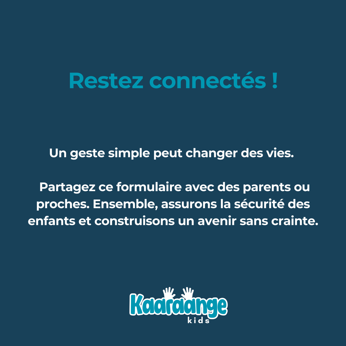 kaaraange's tweet photo. Devenez beta testeur !
Aidez-nous à toucher d'autres parents et à bâtir un monde plus sûr pour nos enfants.
Inscrivez-vous dès maintenant via ce lien :
https://t.co/4penqReeNh...
#KaaraangeKids #ParentsEngagés #SécuritéEnfant #BetaTesteurs #ProtégeonsNosEnfants https://t.co/W5VyNbUGhp