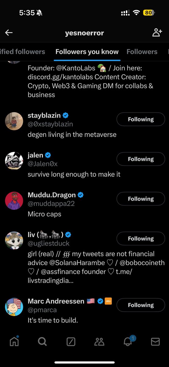 ibuyonlinecoins's tweet image. so @yesnoerror was launched today, their twitter account is new, got a ca in bio and @pmarca is following? Means he literally saw the ca? He also asked someone to build something like $yne and said he will fund it