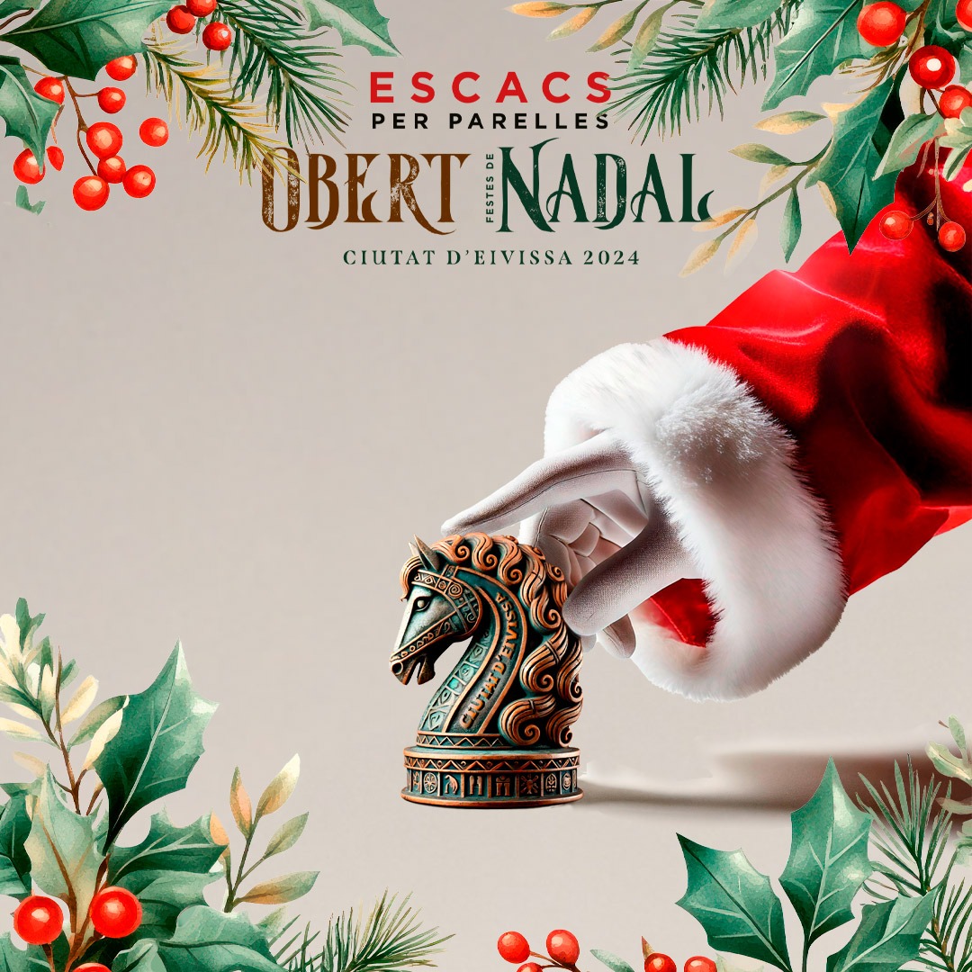 Diumenge a la carpa de Nadal escacs de la mà de .<a href="/ChessAmics/">ChessAmics</a> 
Patrocini .<a href="/ajeivissa/">Ajuntament d'Eivissa</a>
Col.laboren Amicd deles Escacs, Club Puig d'en Valls