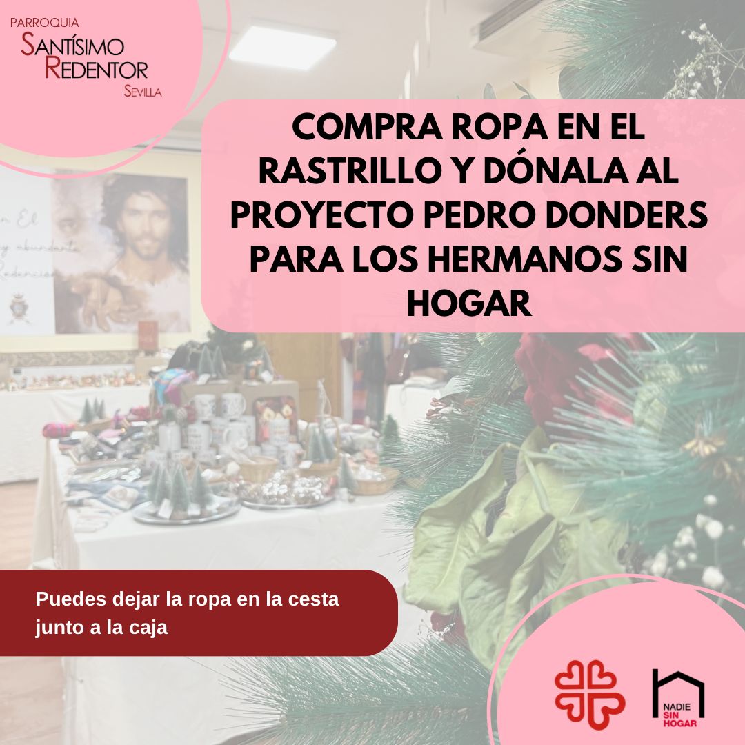 ProyectoDonders's tweet photo. Recuerda que puedes ser doblemente solidario acudiendo al rastrillo de la parroquia y adquiriendo bufandas, gorros, calcetines o guantes, y entregarlos para los Hermanos sin Hogar que atendemos en el proyecto. Difunde esta iniciativa🔄🫶🏽. Os esperamos este finde!! https://t.co/5OxugaCa6U