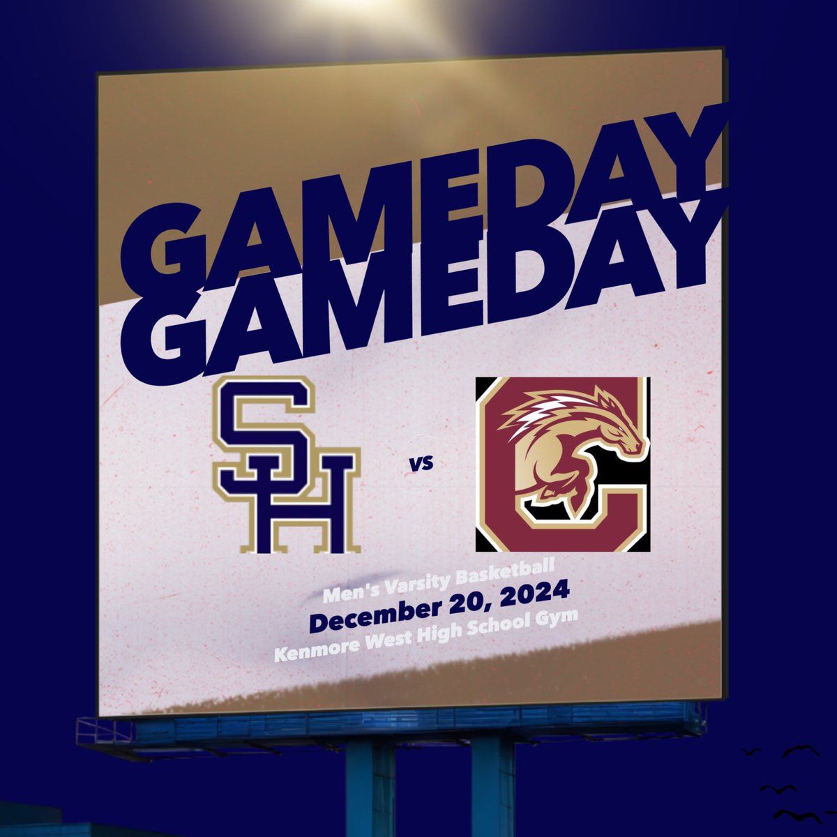 🚨Game Day Panther Nation🚨

Your Panthers travel to Ken West to face a tough <a href="/CheekBoysBBall/">Cheektowaga Chargers Boys Basketball⚡️</a> team in the KenTon Holiday Hoops Tournament.  

#Sacrifice 
#FASTPD
<a href="/SHCSDAthletics/">Sweet Home Athletics</a> <a href="/SHSCentral/">SH Sports Central</a> <a href="/SHPantherEye/">The Panther Eye</a> 

📍Kenmore West HS 
⏱️ Var 6:00p