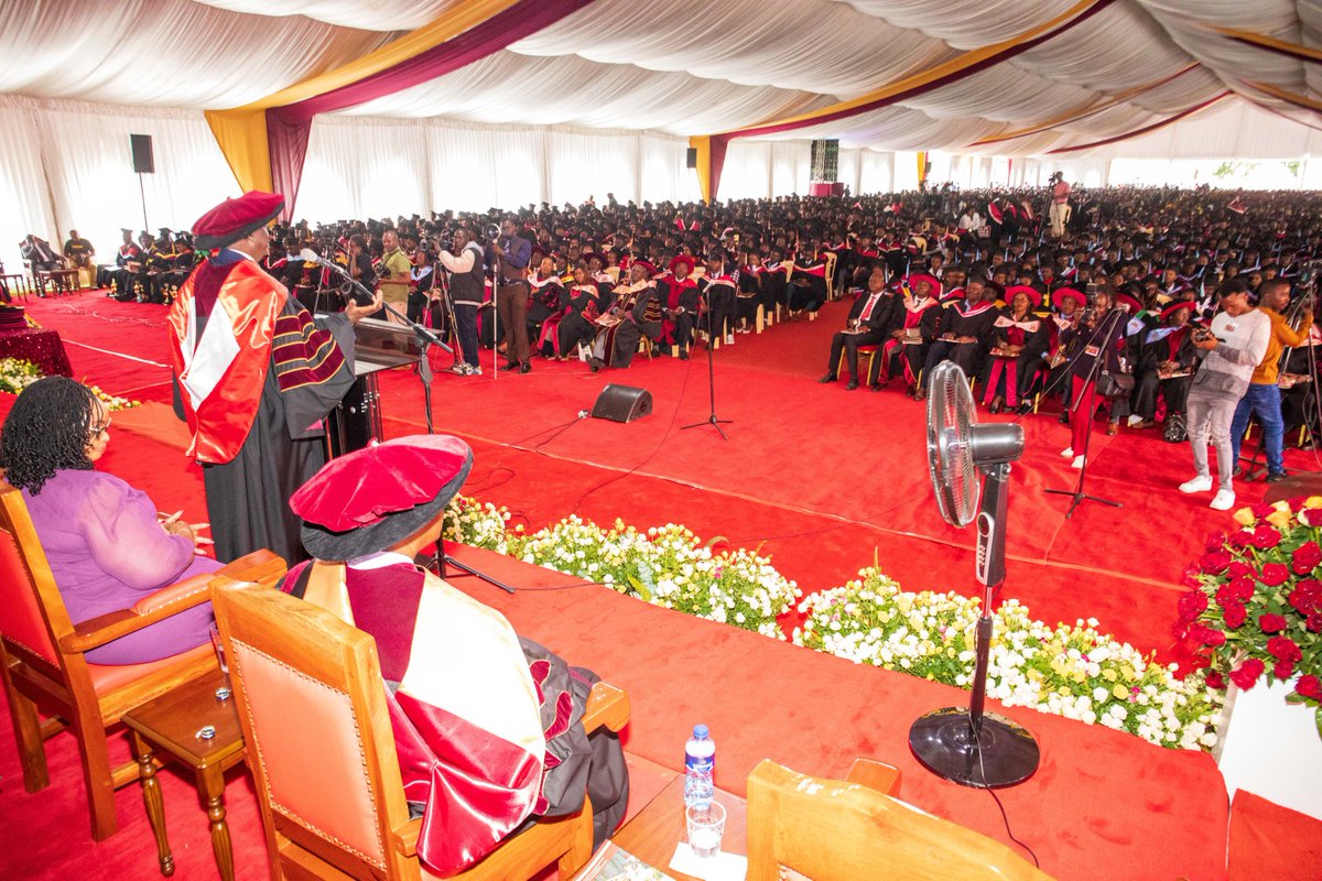RailaOdinga's tweet photo. Congratulations to the Kabarak University Class of 2024. I am happy to celebrate with you an honour you have worked for and earned.
I commend Chancellor Hon. Gideon Moi and team for the planned growth, solid infrastructure, and world-class degree programs in a very serene learning environment.
To the graduates; we release you into society at a time of monumental challenges in our country and around the world.
This university has planted in you the free, inquiring minds and restless intellects and spirits that cannot be subdued. Therefore in you, we have the best insurance for our nation’s future, regardless of the circumstances of today.
As young people, you have the right to demand of your country an opportunity to make an honest living; an environment that will enable you start and bring up stable and prosperous families and that an environment be created that ensures you will not be stuck in the struggles of your parents and will instead do better.
Now go out and change Kenya for the better forever!