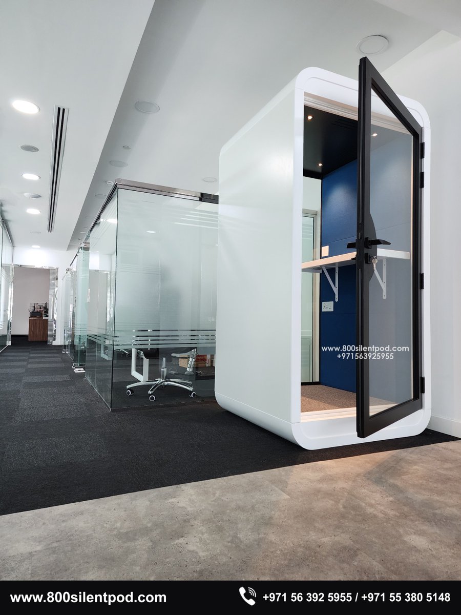 800silentPod's tweet photo. Silent S-Pod Project
Experience innovation at #McLarens International, #CapricornTower, Dubai! 🌟
Silent S-Pods offer distraction-free, stylish #workspaces, perfect for focused tasks.
Book Your Silent Pod today!
Contact us📞+971 56 392 5955
#Dubai #Silentpod #Spod #singlepod https://t.co/6FP7H9b67s