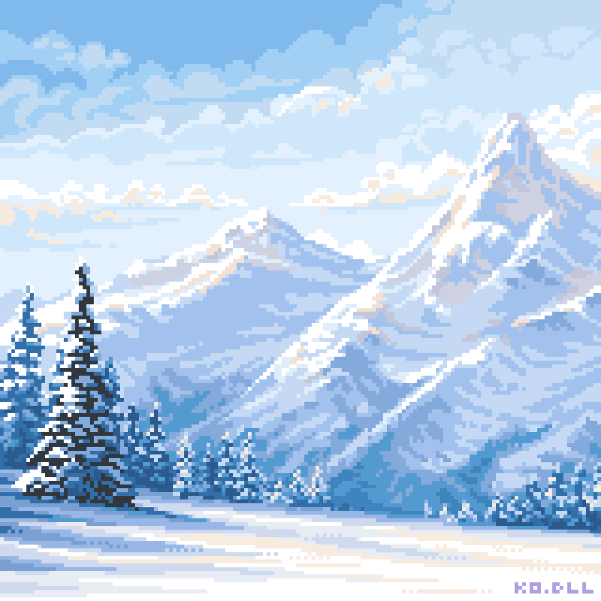 ko_dll's tweet image. Happy winter holiday, everybody! 🎄I love you all!!! 
#pixelart
