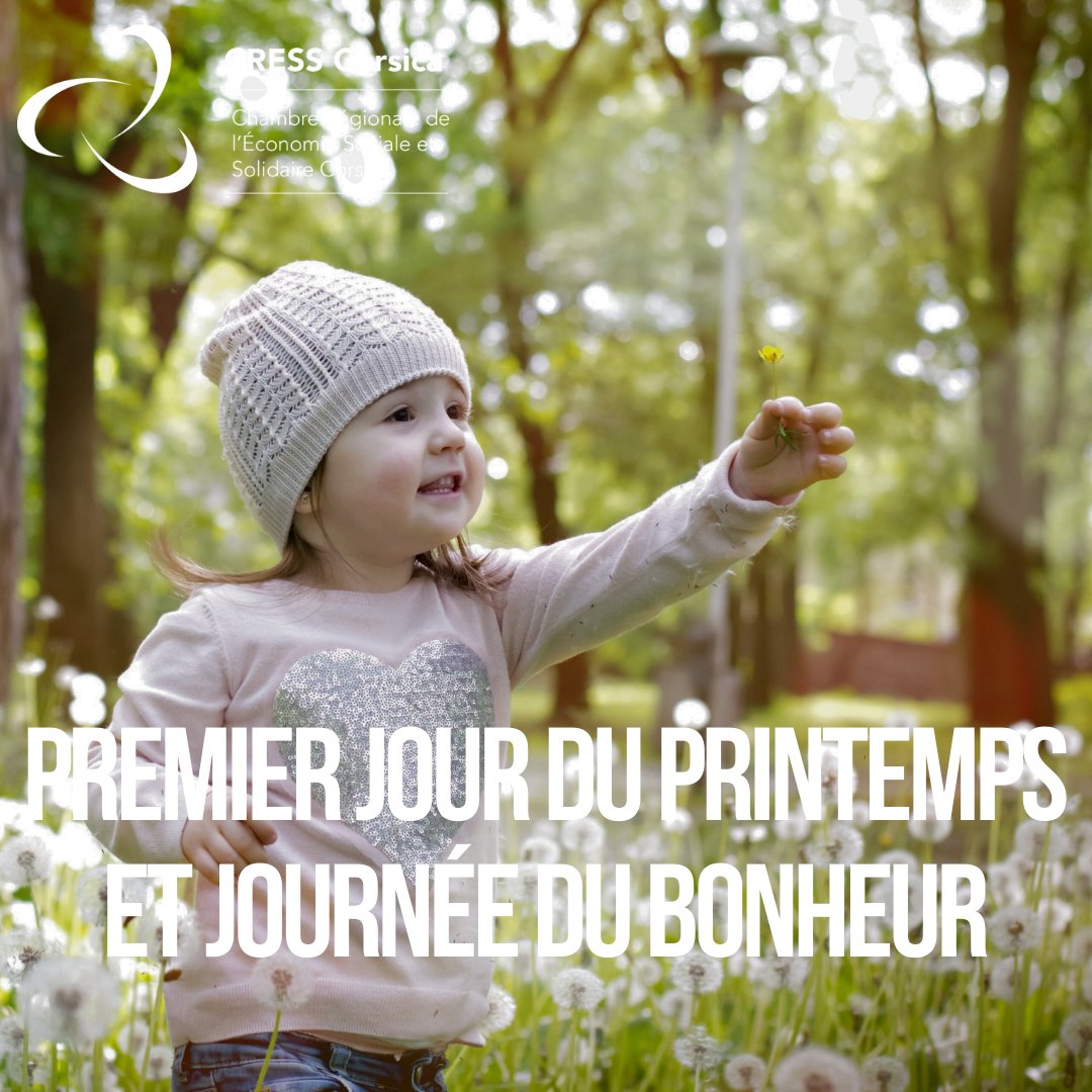 🌸 Du bonheur et des fleurs !
 Le 20 mars, célèbrons le retour du printemps et la Journée internationale du bonheur. Prenons le temps d'apprécier les petites choses qui illuminent notre quotidien. 🌼
 #CRESSCorsica #Printemps2024 #JournéeDuBonheur