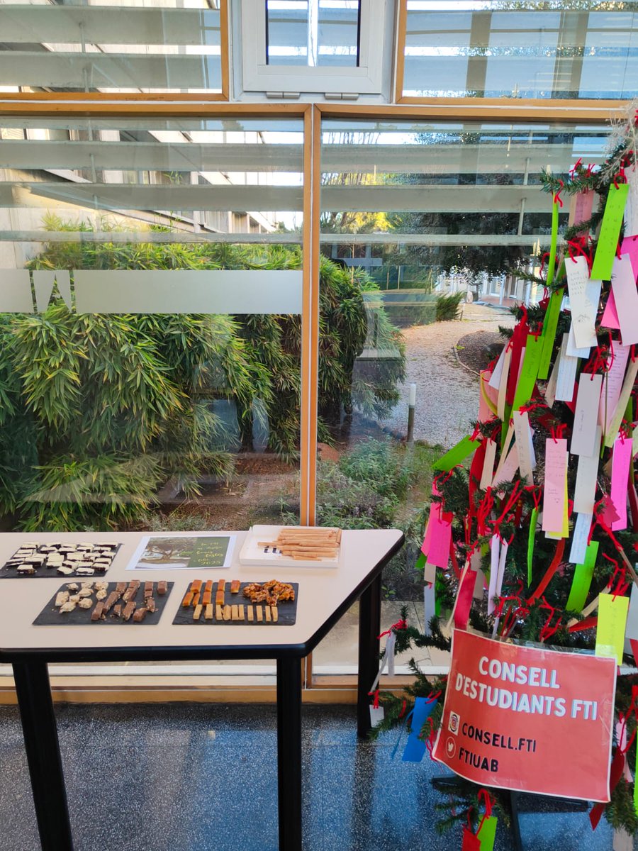 La FTI us desitja bones festes! ⭐️⭐️

🎄📷Us deixem aquí fotografies de l'últim dia de classe, les felicitacions que ha rebut la facultat i torrons i neules per endolcir els últims exàmens de l'any 2024!