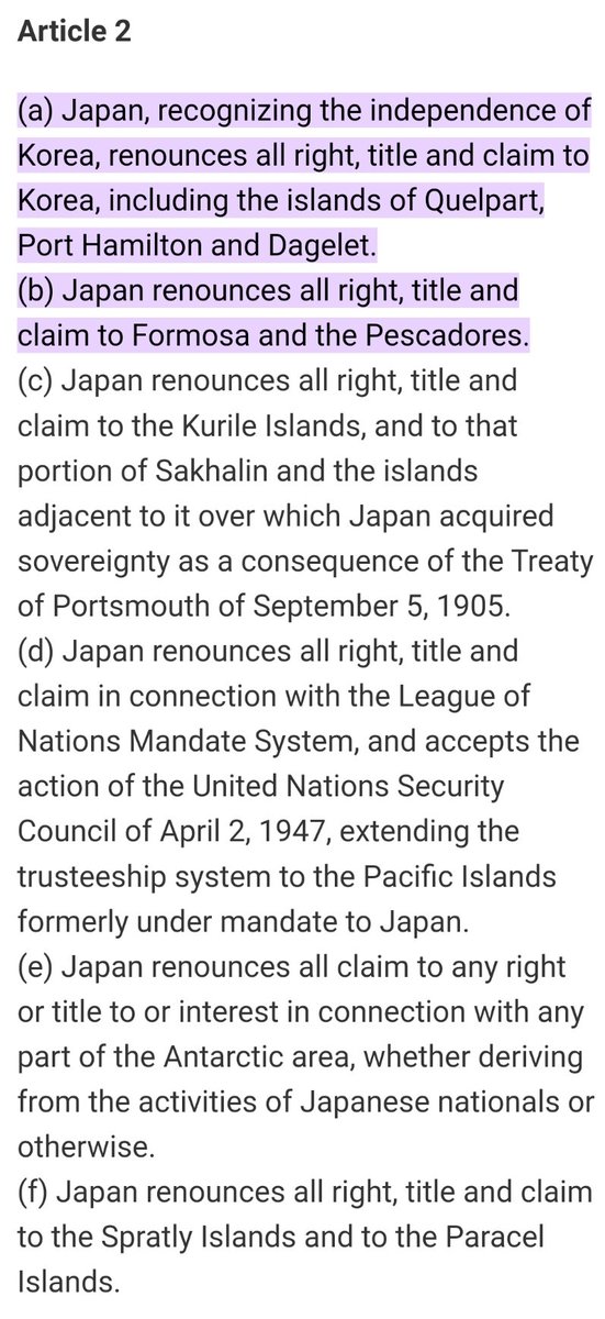 TheDropBear_'s tweet photo. @Into_the_Wind_1 @andre_berliano @michaelturton They were talking to the rest of the world, including the owners of Taiwan.

You keep demonstrating how completely uneducated you are. Here is the legally binding document of sovereignty transfer by both sides.

When you sell your car, the previous owner does not need to sign https://t.co/nThbjIvhy9