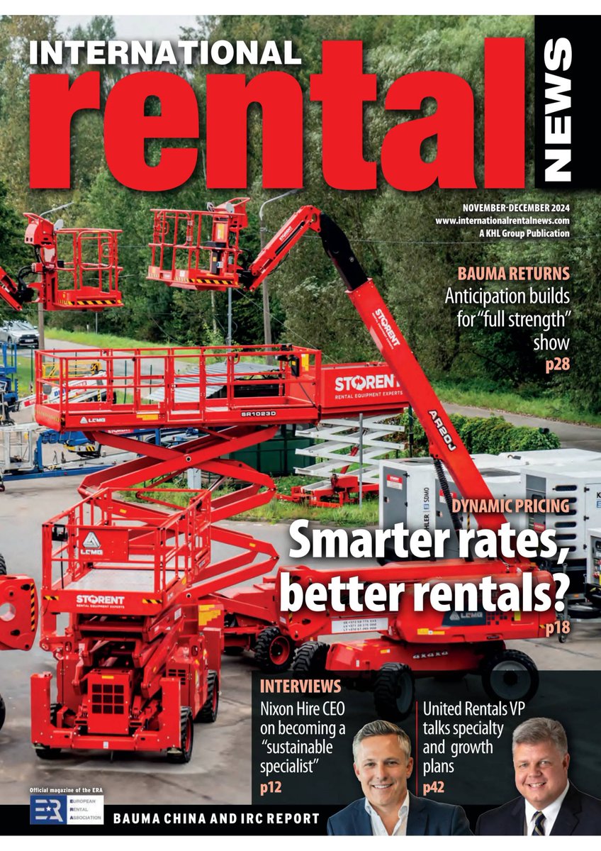 Storent's tweet image. Proud to be featured on the cover of International Rental News for the very first time. 

In this issue, we share our insights on dynamic pricing as a tool for expanding the business in the rental market. #ProudToBeStorent #SeekKnowledge #BeInCharge