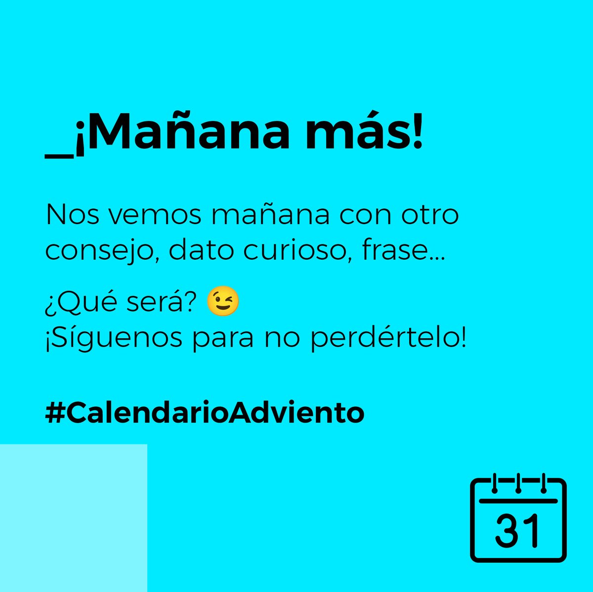 Hoy nos salimos un poquito del territorio del marketing para regalarte una frase que viene muy al tema estos días tan cargados de ilusión y sueños.

Ábrelo y disfrútalo el dulce, que el calendario de adviento va llegando a su fin.

#CalendarioAdviento