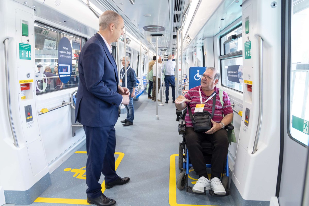 Alstom's tweet image. At Alstom, we're committed to creating the best #PassengerExperience ever! 

Already in the design phase, we carry out tests and validation together with passengers with reduced mobility to see how we can optimise #Accessibility

Learn how we do it:  ow.ly/x87e50UuJyh