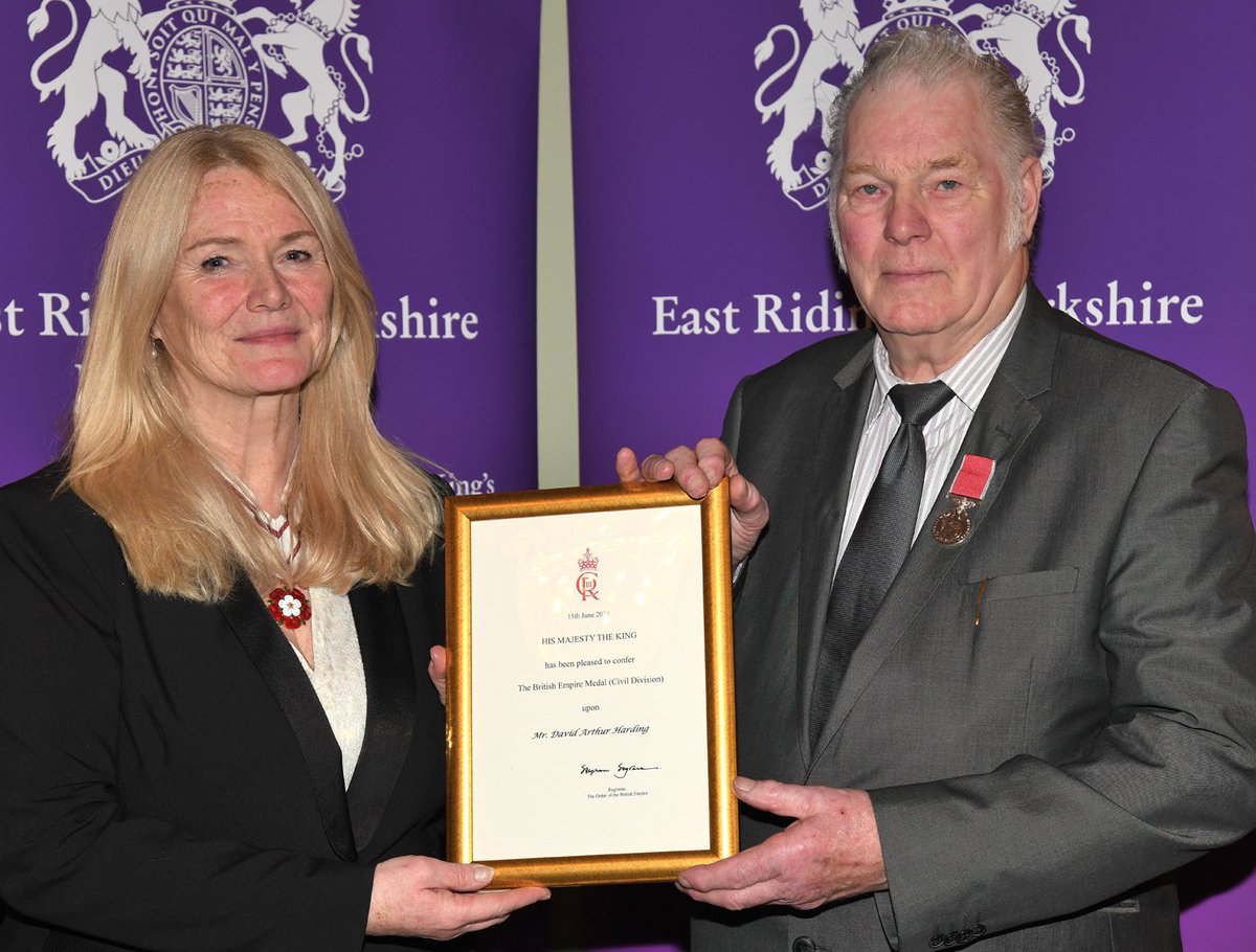 East Riding Lieutenancy (@erlieutenancy) on Twitter photo On behalf of #ERLordLieutenant #ERVLL presented the #BEM to David Harding for his voluntary service for over 30 years with the British Red Cross and for supporting those affected by fire, flooding, power outages and heat waves - truly amazing #Hull #EastRiding <a href="/BritishRedCross/">British Red Cross 🧡</a> On behalf of #ERLordLieutenant #ERVLL presented the #BEM to David Harding for his voluntary service for over 30 years with the British Red Cross and for supporting those affected by fire, flooding, power outages and heat waves - truly amazing #Hull #EastRiding <a href="/BritishRedCross/">British Red Cross 🧡</a>