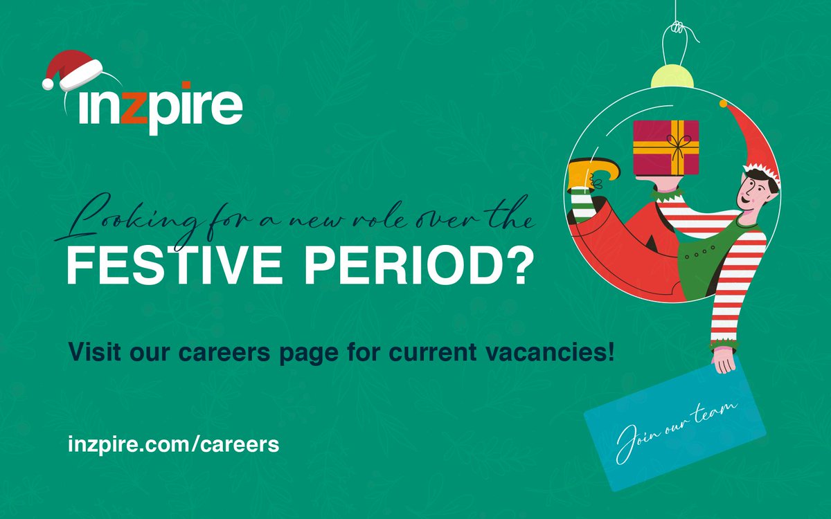 InzpireLimited's tweet image. Are you looking for a new role over the festive period? 🎄

If so, look no further than Inzpire!

Find all of our current vacancies here 👉 inzpire.com/careers/curren…

#Inzpire #InzpireCareers #DefenceCareers #CareersinDefence