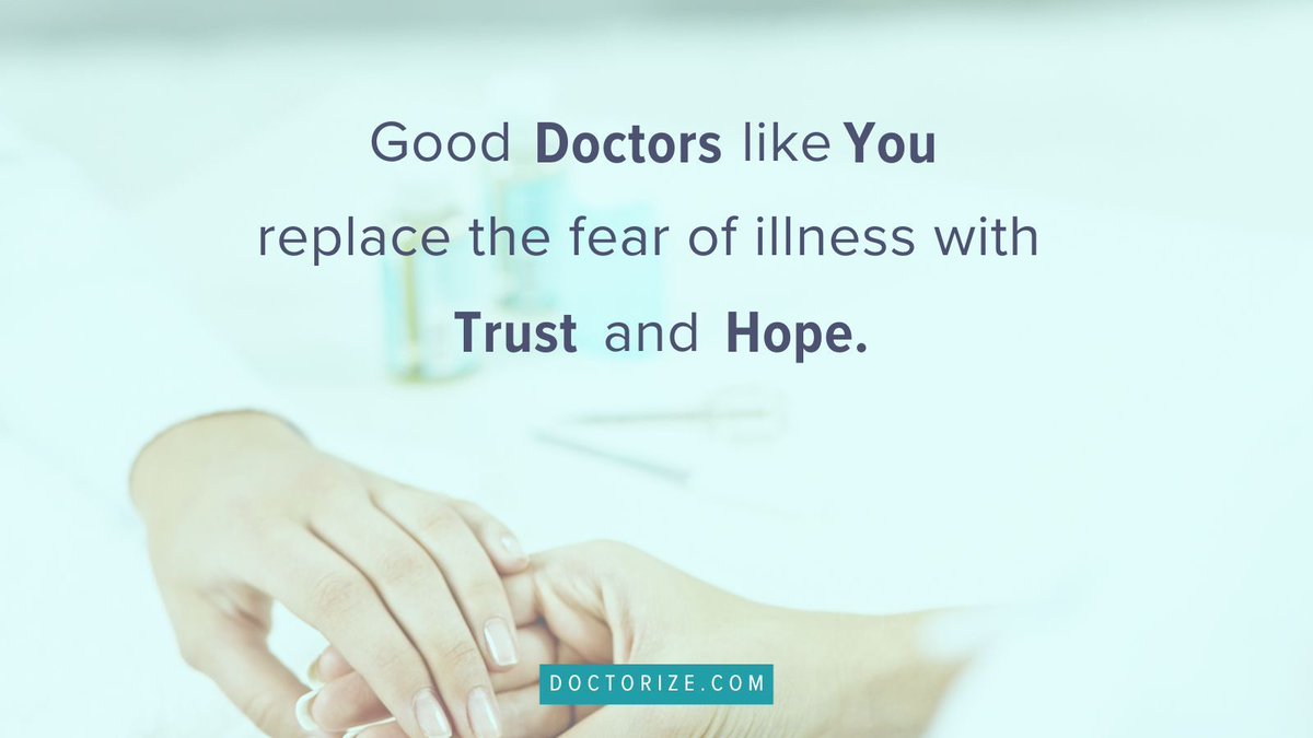 Great doctors like you turn fear into hope. Your dedication and compassion not only heal bodies but also uplift spirits, reminding us that we're not alone in our health journeys. Thank you for making a difference every day! 💙

#Doctorize #Medicine #Healthcare #HealthcareHeroes
