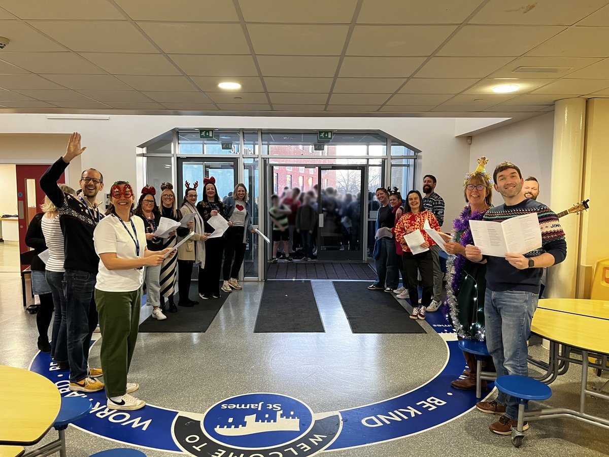 This morning our students were greeted by our all staff choir. (no singing abilities required) This extra special St James tradition spreads Christmas cheer for all 🎄⭐️ #Christmas2024 #LifeAtTedWragg #community