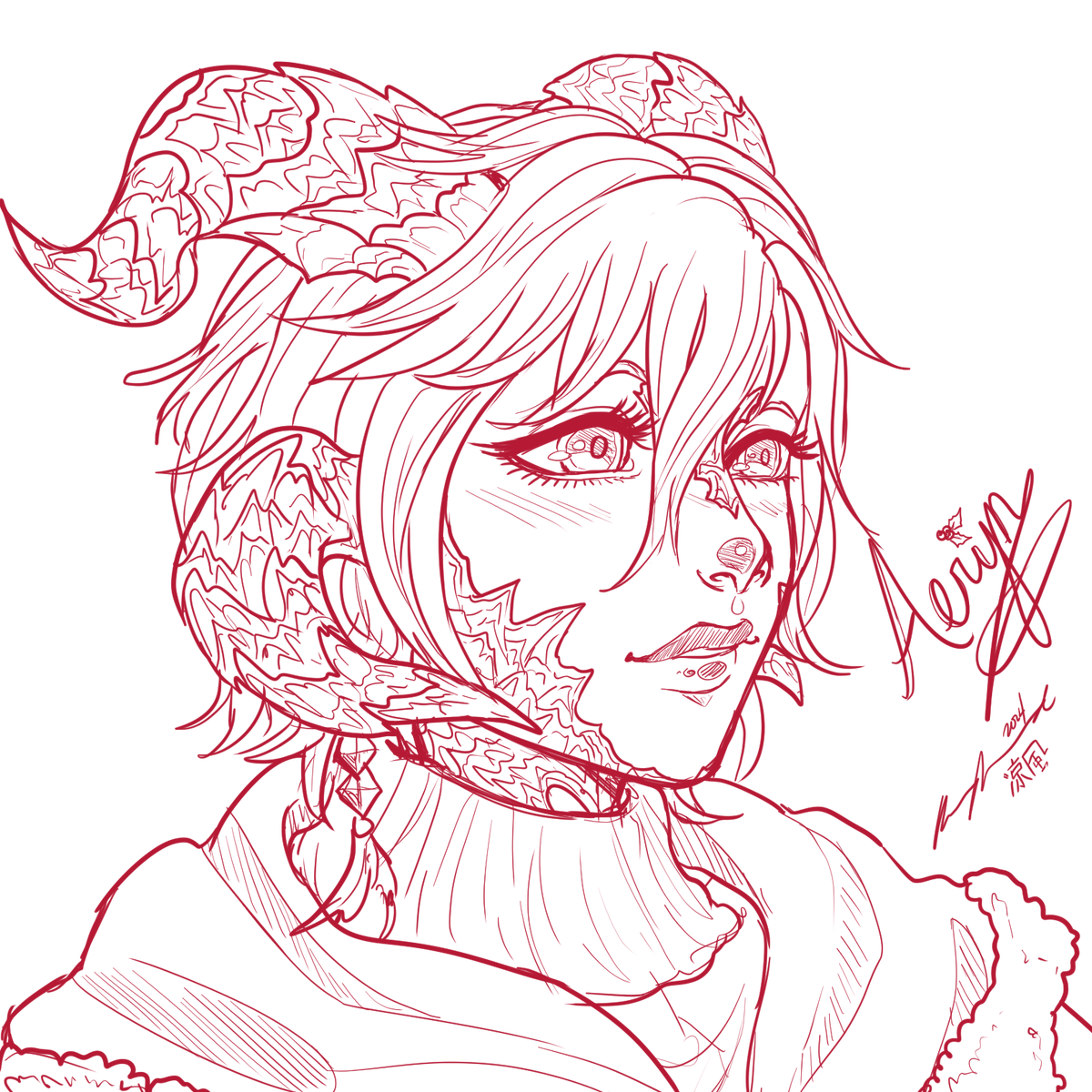 MizunoSuzuka's tweet photo. Another fun and successful night at #clubIgnition! Thank you all again for giving me your lovely characters to draw up! Happy Holidays to everyone at @DiamondDE_FFXIV and @Cool_cat_crew  for making the night great! 1/2 https://t.co/5HmSJteLo4