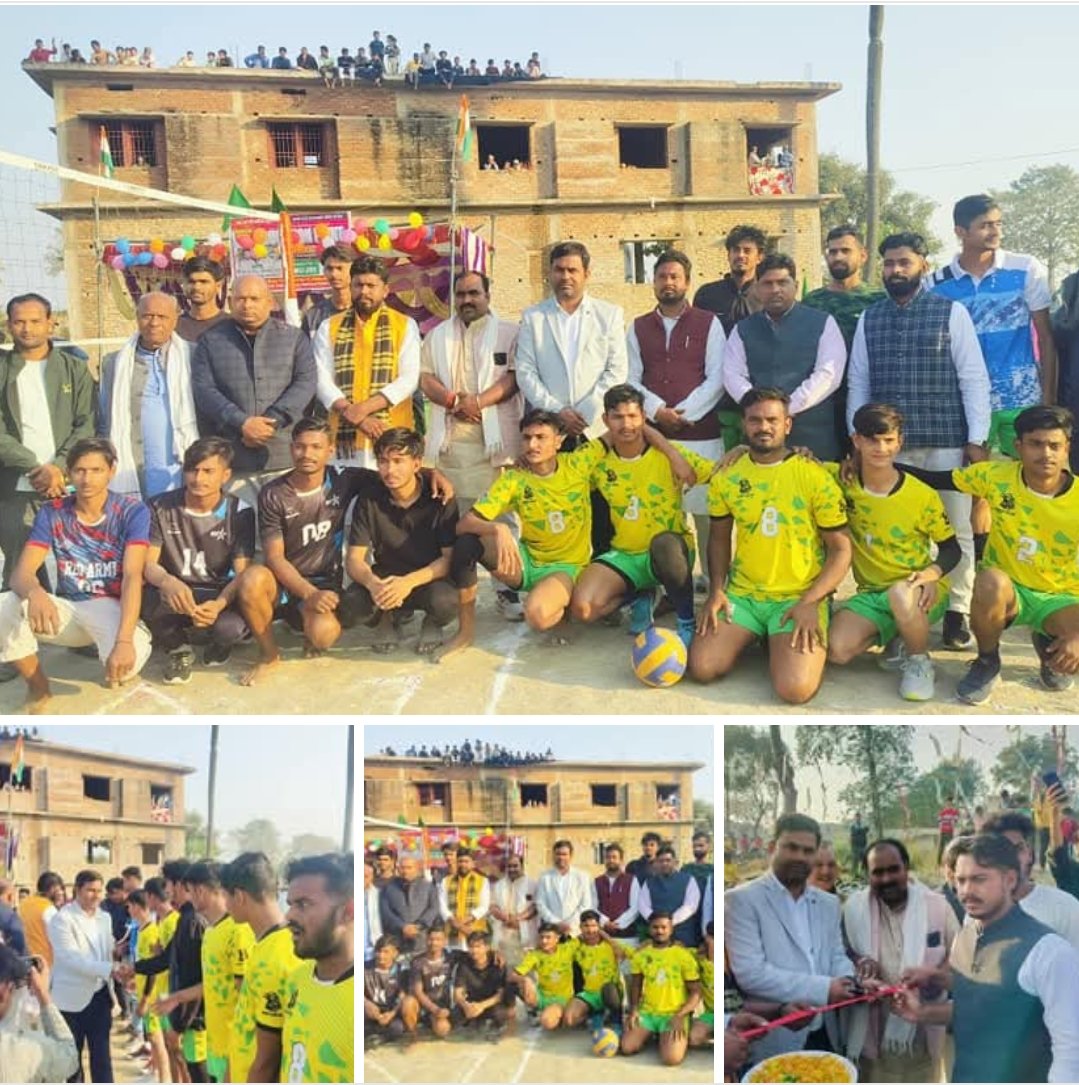 ErVikasKrSingh's tweet photo. बरौली विधानसभा अन्तर्गत सिपाह खास पंचायत के छितौली में स्टार एकेडमी द्वारा आयोजित वॉलीबॉल टूर्नामेंट के फाइनल मैच में बतौर मुख्य अतिथि शामिल हुआ।

#100BarauliVidhansabha #jansuraaj https://t.co/WmL799q56D