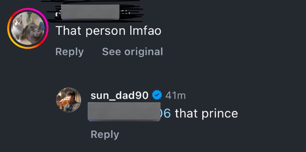 superstarjinkim's tweet photo. “Is that person’s liquor really coming out…?”

someone commented, “that person lmfao” 

to which seokjin's brother replied, “that prince” 💗 https://t.co/lQc9npeHdW